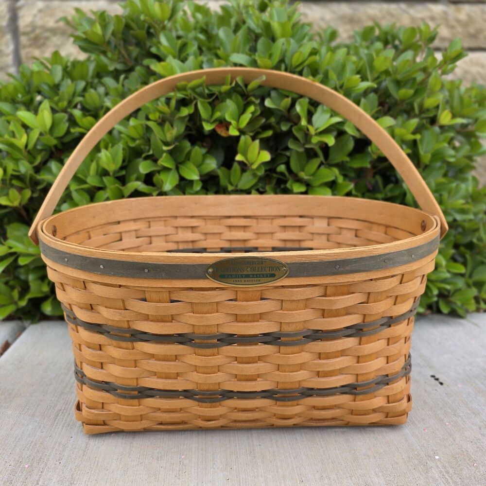 Longaberger 1995 Edition Traditions Collection Family Basket, Discontinued